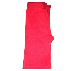 Red Fleece Lined Thermal Leggings